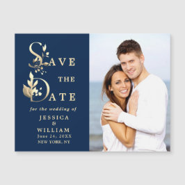 Eucalyptus PHOTO Save Date Magnetic Card