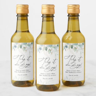 Eucalyptus Pop när hon spottar babyskor Vinetikett