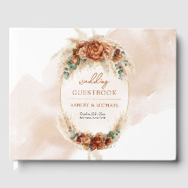 Eucalyptus (populär arch teracotta), djup röd blom gästböcker