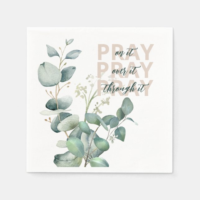 Eucalyptus Prayer Napkin Pappersservett (Framsidan)