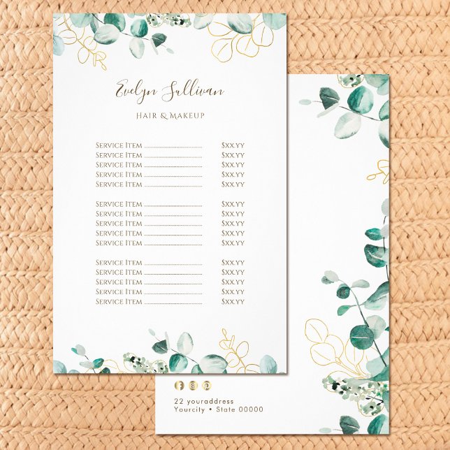 Eucalyptus pris listflygare flygblad (Skapare uppladdad)