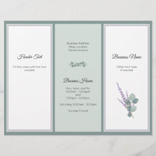 Eucalyptus Professionell Business Photo Brochure Reklamblad