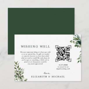 Eucalyptus   QR-kodskanning av Bröllop Wishing-käl Inbjudningar