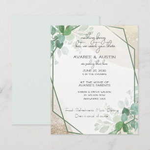 Eucalyptus Ram Avslappnad Plain Papprare Bröllop