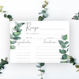 Eucalyptus - Receptkort