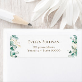 Eucalyptus returadress etikett