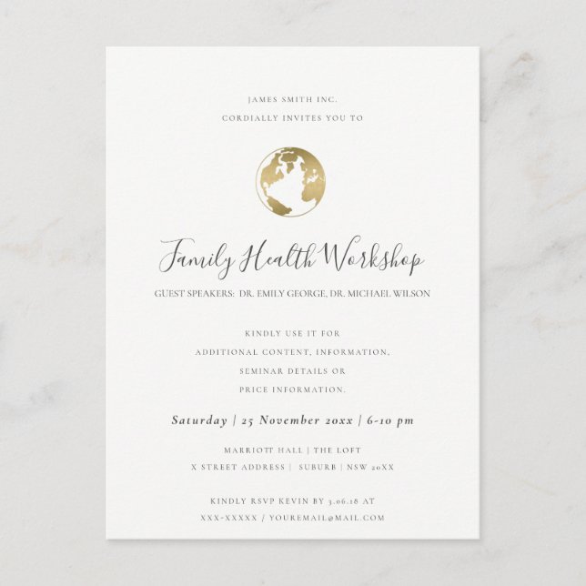 EUCALYPTUS  RO BLACK ROSA WORKSHOP EVENT MEDDELANDE VYKORT (Framsida)