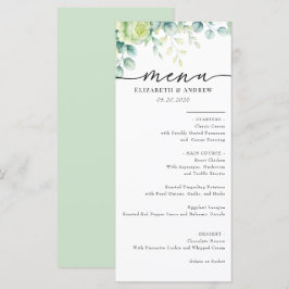 Eucalyptus Ro | Elegant Boho Greenery Bröllop Meny