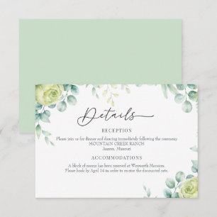 Eucalyptus Ro   Information om Elegant Boho Greene Tilläggskort