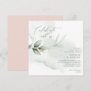 Eucalyptus rosa guld bröllop eteriskt manus