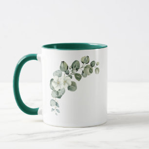 Eucalyptus Rustic Greenery Bröllop Mugg