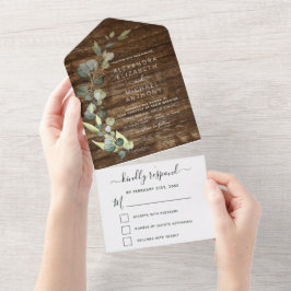 Eucalyptus Rustic Land Wood Bröllop