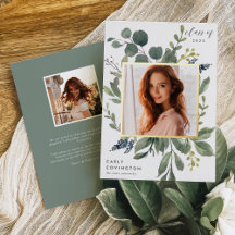 Eucalyptus & Sage Foil Studenten-meddelande