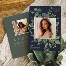 Eucalyptus & Sage Foil Studenten-meddelande