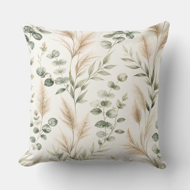 Eucalyptus Sage Green Pillow Kudde (Framsida)