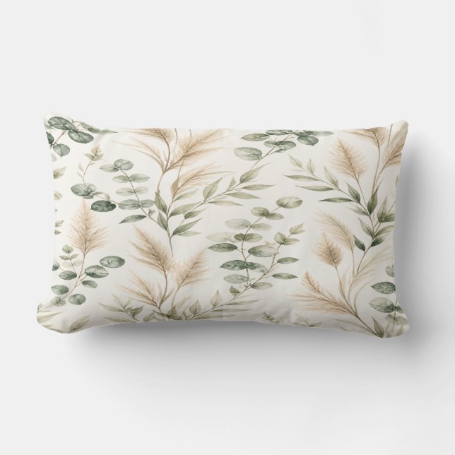 Eucalyptus Sage Green Pillow Lumbarkudde (Framsida)