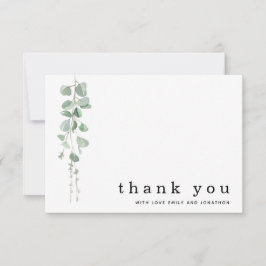Eucalyptus Sage Photo Namn Bröllop Tack Anteckningskort