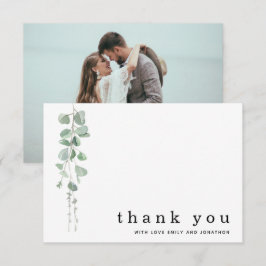 Eucalyptus Sage Photo Namn Bröllop Tack Anteckningskort