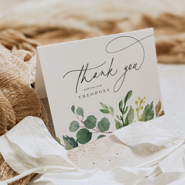 Eucalyptus & Sage Tack Kort (Skapare uppladdad)