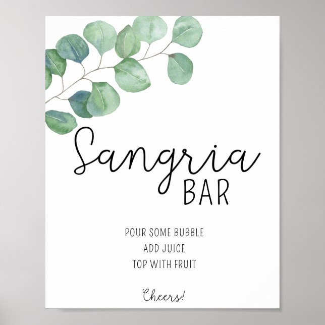 Eucalyptus - Sangria pub poster (Framsidan)