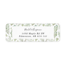 Eucalyptus Script Bröllop Boho Chic Greenery
