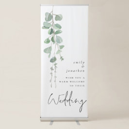Eucalyptus Script Namn Välkommen till Bröllop