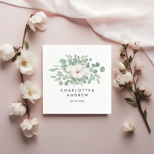 Eucalyptus simpel elegant pappersservett (Skapare uppladdad)