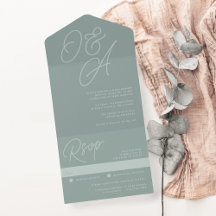 Eucalyptus | Skriptvattenstämpel Monogram Bröllop