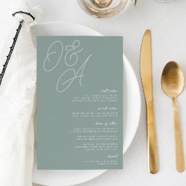 Eucalyptus | Skriptvattenstämpel Monogram Bröllop