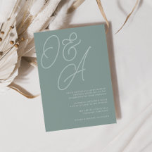 Eucalyptus | Skriptvattenstämpel Monogram Bröllop