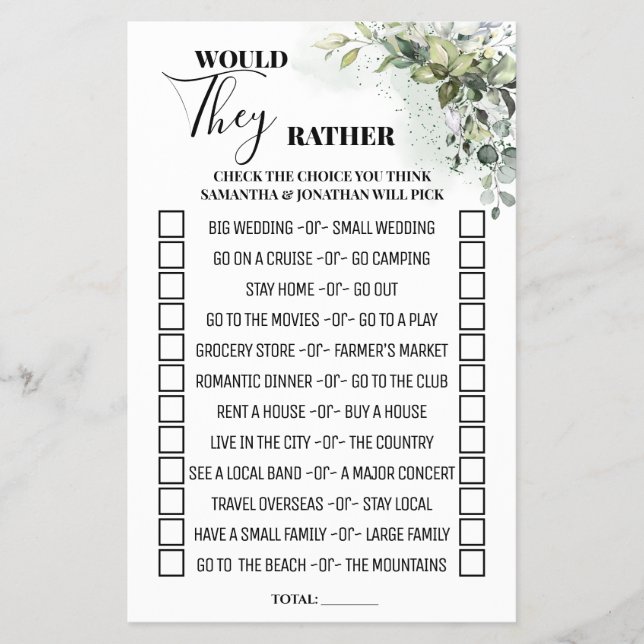 Eucalyptus skulle de få ett spelkort som visar hur flygblad (Framsidan)