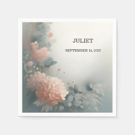 Eucalyptus Snöre Tulle Dusty Blue Möhippa Pappersservett