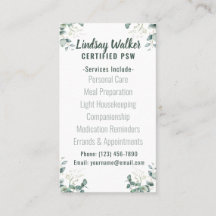 Eucalyptus Soft Grönt Personal Support Worker