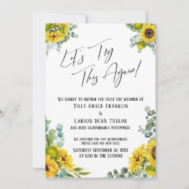 Eucalyptus Solros Låt oss Försök igen med detta ko Inbjudningar