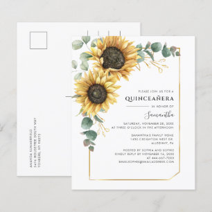 Eucalyptus Solros Quinceanera 15:e födelsedagen