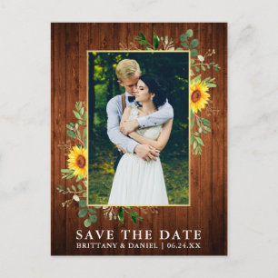 Eucalyptus SolroWood Save Date Vykort