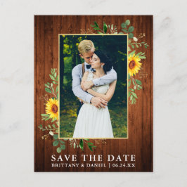 Eucalyptus SolroWood Save Date Vykort