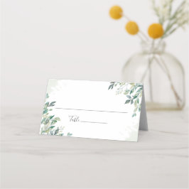 Eucalyptus Succulric Geometric Ram Bröllop Placeringskort