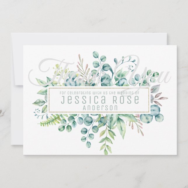 Eucalyptus TACK DIG Card - Text på båda sidor (Framsida)