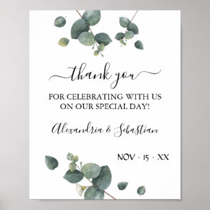 Eucalyptus tackkort poster