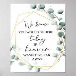 Eucalyptus-temacentersignatur | Heaven Bröllop Poster