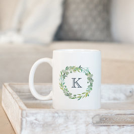 Eucalyptus Utandning Monogram Kaffemugg