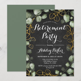 Eucalyptus Utandningspåse Pension Party Inbjudningar