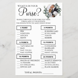 Eucalyptus Vad finns i din handväska Spelkortet Sh Flygblad