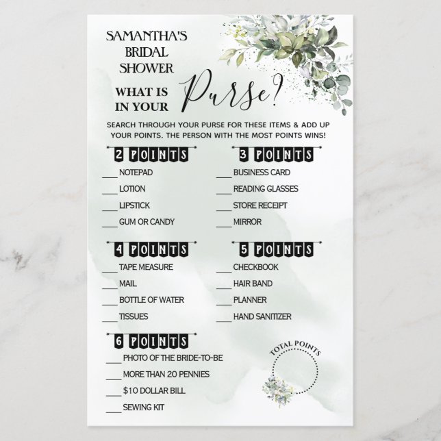 Eucalyptus Vad finns i din Purse dusch-tvåingua (Framsida)