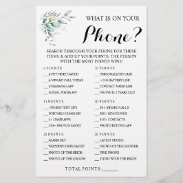 Eucalyptus Vad finns på ditt Mobila spelkort för S Flygblad