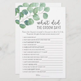 Eucalyptus - Vad sa möhippa-spel?