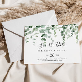 Eucalyptus Vågrät Bröllop spara datum Spara Datumet