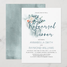 Eucalyptus | Vattenfärgad Greenery Rehearsal Midda Inbjudningar