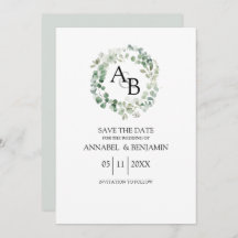 Eucalyptus vattenfärgsutandning Bröllop